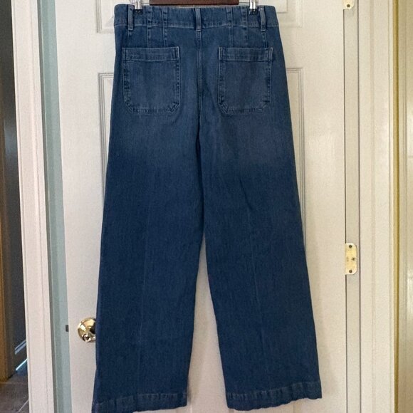 Anthropologie Pilcro "The Skipper" Wide Leg Cropped Jeans Sz 31 Tall - Picture 3 of 8